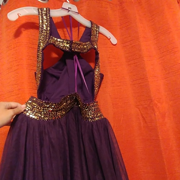purple formal dress from Dillard's - Picture 4 of 6